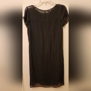 Brooks Brothers short sleeve silk dress with lining